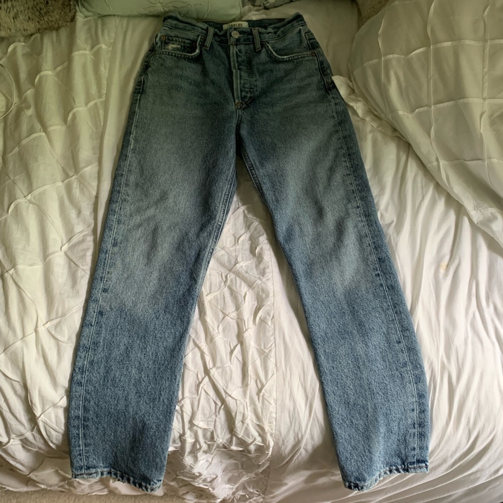 Size 22 Agolde Riley in Emulsion